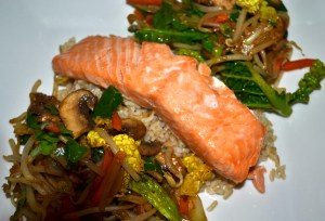 Simple Salmon Stir-fry
