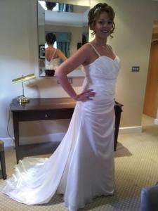 My wedding but not at my goal weight.